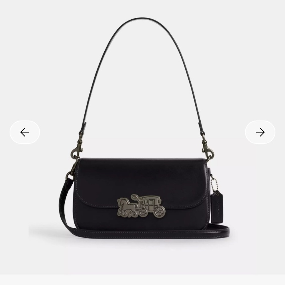 Black Harper Shoulder & crossbody Leather Women's Bag